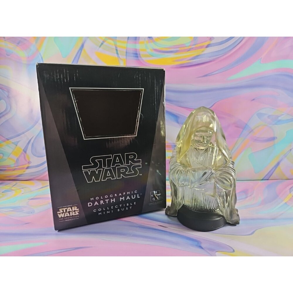 Star Wars Gentle Giant Holographic Darth Maul Collectible Mini Bust /2500